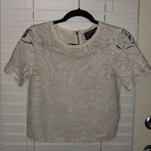 White sequins top.